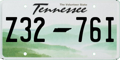 TN license plate Z3276I