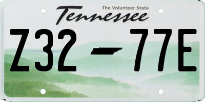 TN license plate Z3277E