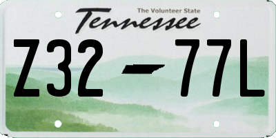 TN license plate Z3277L