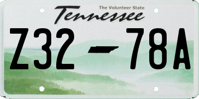TN license plate Z3278A