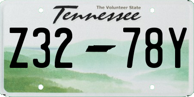 TN license plate Z3278Y