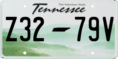 TN license plate Z3279V
