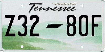 TN license plate Z3280F