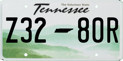 TN license plate Z3280R