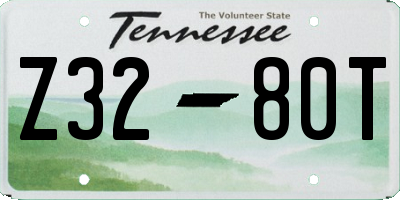 TN license plate Z3280T