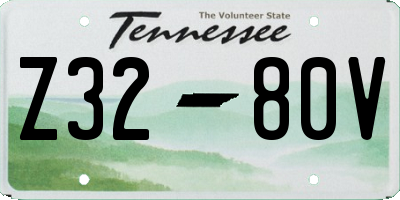 TN license plate Z3280V