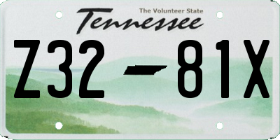 TN license plate Z3281X