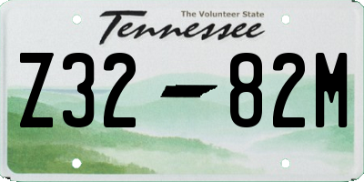 TN license plate Z3282M