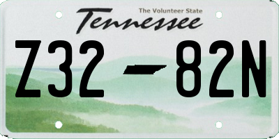 TN license plate Z3282N