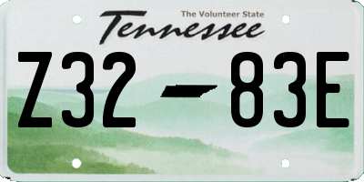 TN license plate Z3283E