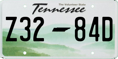 TN license plate Z3284D