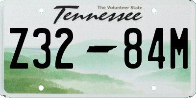 TN license plate Z3284M