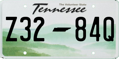 TN license plate Z3284Q