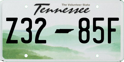 TN license plate Z3285F