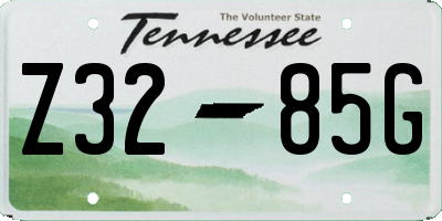 TN license plate Z3285G