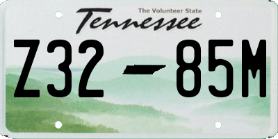 TN license plate Z3285M
