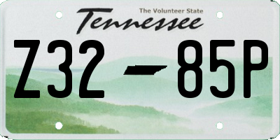 TN license plate Z3285P