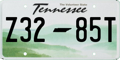 TN license plate Z3285T