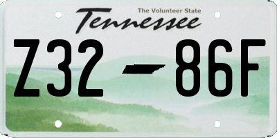 TN license plate Z3286F