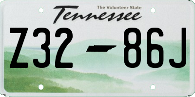 TN license plate Z3286J