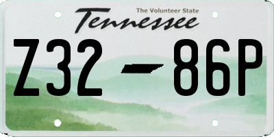 TN license plate Z3286P