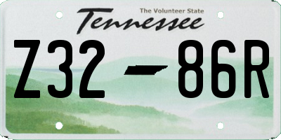TN license plate Z3286R