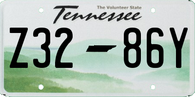 TN license plate Z3286Y