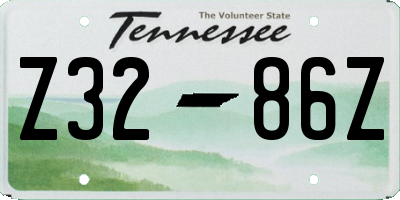 TN license plate Z3286Z