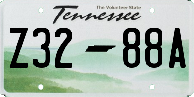 TN license plate Z3288A