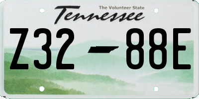 TN license plate Z3288E