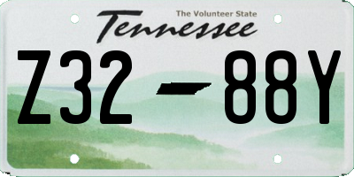 TN license plate Z3288Y