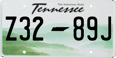 TN license plate Z3289J