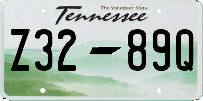 TN license plate Z3289Q