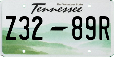 TN license plate Z3289R