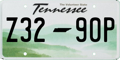 TN license plate Z3290P