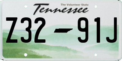 TN license plate Z3291J