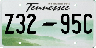 TN license plate Z3295C