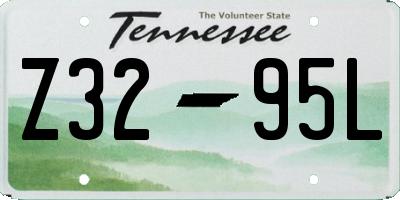 TN license plate Z3295L