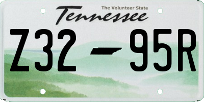 TN license plate Z3295R