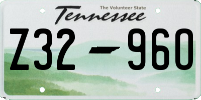 TN license plate Z3296O