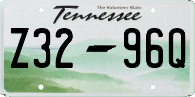 TN license plate Z3296Q
