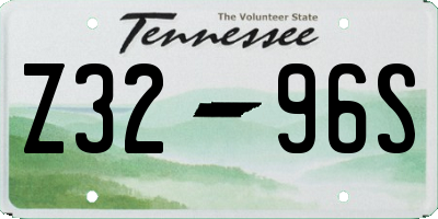 TN license plate Z3296S