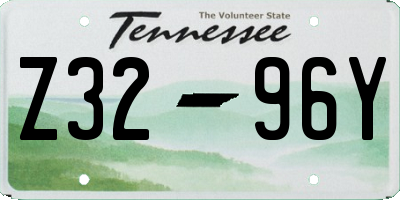 TN license plate Z3296Y