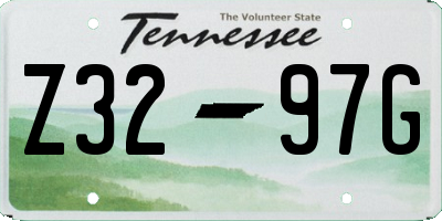 TN license plate Z3297G