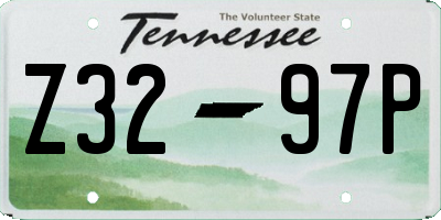 TN license plate Z3297P