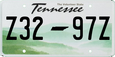 TN license plate Z3297Z