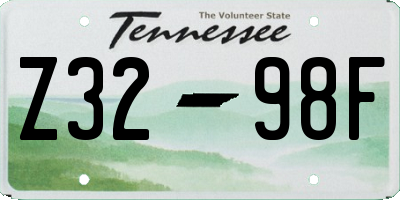 TN license plate Z3298F