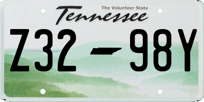 TN license plate Z3298Y