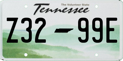 TN license plate Z3299E
