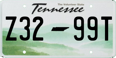 TN license plate Z3299T